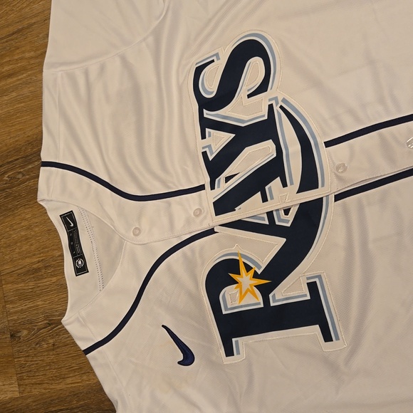 Shane McClanahan Tampa Rays Mens Large L Stitched New - Picture 2 of 9